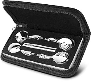 Edelstahl Premium Pinwheel Multi Set mit 1, 2, 3, 5 Rollen Nervenrad Nadelrad Nadelroller Pinwheel
