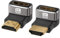 8K 90 Degree HDMI 2.1 Adapter 2 Pack, (Up and Down) Right Angle HDMI Male to Female HDMI L-Shaped Connector Extender Support 8K@60Hz,4K@120Hz for Google Chrome Cast, Roku Stick, Wall TV, Laptop and PC