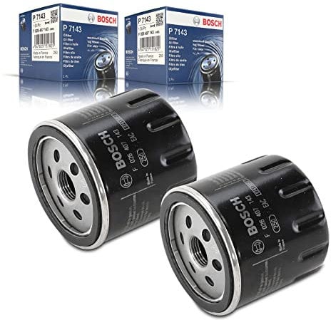 2x Original BOSCH F026407143 Ölfilter Kompatibel mit A1 1.0L 1.4L 2012-2018 A3 1.0L-1.5L 2012-2020 Q2 1.0L-1.5L 2016-Heute Arona 1.0L-1.6L 2017-Heute