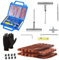 Various Kit Reparación de Neumáticos,Kit Repara Pinchazos Coche y Motor Reparación de Pinchazos para Neumaticos Juego de 37 Piezas para Motocicleta, Bicicletas,Coche Etc (Caja Plastico 37 pcs)