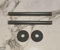 Radiator Pipe Covers & Collars Pair- Anthracite 15mm Pipe Shroud 200mm-TC