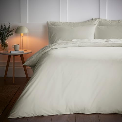 Bianca Tencel™ Lyocell Bettwäsche-Set mit Kissenbezügen, Fadenzahl 200, für Super-Kingsize-Bett, naturfarben