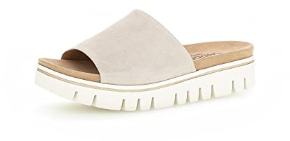 Gabor Damen Pantoletten, Frauen Slipper,Moderate Mehrweite (G),Slip-ons,Backless Slipper,Gartenschuhe,Sommerschuhe,Muschel,40.5 EU / 7 UK