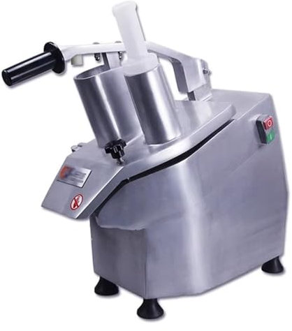 KHZKHC Rallador Eléctrico Comercial De Frutas Y Queso, Cortador Automático Multifuncional De Verduras Y Procesador De Alimentos, con 5 Cuchillas 550 W/110 V, para Queso, Mantequilla, Queso