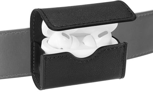 Geekria Earbuds Pouch with Belt Loop Compatible with Apple AirPods 4 AirPods Pro 2 AirPods Pro AirPods 3 AirPods 2 Earbud Case Belt Holster, Protective Case Cover with Clip Holder for Bag Strap