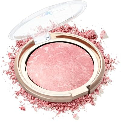 Rouge Puder Rosa Silberner Schimmer, Multi-Purpose Blush Puder Makeup, Feines Pulver, Wasserdicht Schweißfest, Hochpigmentiert, Langlebig Blush Kosmetik für Verschiedene Hauttypen-1 x 14 g, Pinky-01#