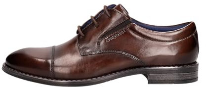bugatti Herren Businessschuhe, Männer Business Schnürer, Wechselfußbett,Schnuerer,straßenschuhe,Strassenschuhe,Dunkelbraun (6100),42 EU / 7.5 UK