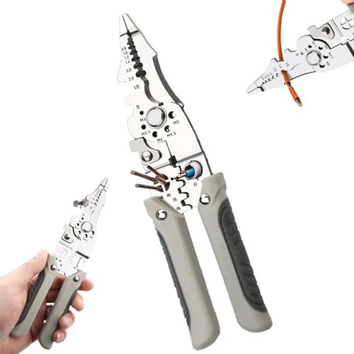 Lyoveu Multifunctional Wire Stripper Crimper Cable Cutter Pliers,Multipurpose Wire Stripper, Special Wire Stripper for Electrician,Professional Electrical Wire Stripping Tool for Crimping Tool