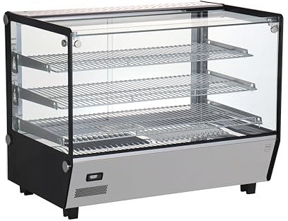 METRO Professional Heizvitrine GHV1160R, Buffetständer, 160 l, Temperatur 30 bis +90 °C, 1100 W, 3 Ablagen
