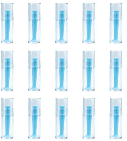 Naturahand Strumento di rimozione delle lenti a contatto per lenti sclerali RGP Strumento di rimozione del contatto degli occhi duri Stantuffo Ventosa Strumento di inserimento lenti a ventosa 15 pezzi