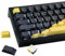 Hyekic Custom PBT Keycaps, Cherry Profile - Dye-Sub Yellow/Black Topographic for Cherry MX Switch ANSI & ISO UK Layout Mechanical