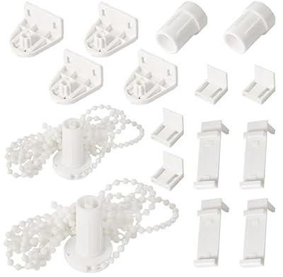 KGDUYC 2 Ensemble de Accessoires pour stores enrouleurs(17 mm/PVC/sans percage) Fixation pour Store Enrouleur pour Store fenetre Store Enrouleur etc