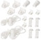 KGDUYC 2 Ensemble de Accessoires pour stores enrouleurs(17 mm/PVC/sans percage) Fixation pour Store Enrouleur pour Store fenetre Store Enrouleur etc
