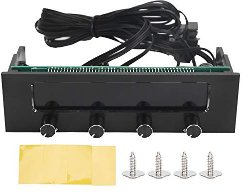 Mtlavishness Multifunctional Computer Cpu Fan Controller 20. 0×17. 0×7. 0 Stw 6041 Fan Controller For Computer Cpu Multifunctional 4-Channel Front Panel Lcd Display Fan Controller