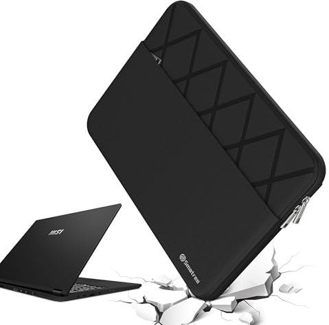 Smatree 14 inch Laptop Sleeve for MSI Modern 14 H D13M, MSI Protective Slim Laptop Case with Accessory Pocket, YKK Zipper, Patended Super Corner Design (E429)
