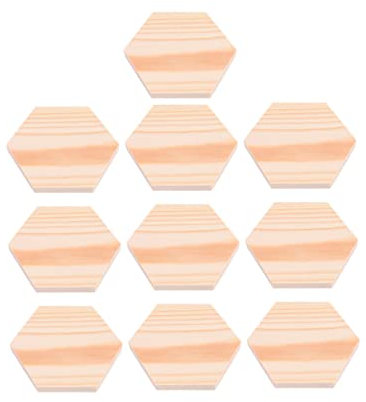 BEBEMOKO 10 Stück Holzblock Adornos Para Mesa De Kreis Tischsets Quadratische Etiketten Für Tisch Unvollendet Couchtisch Handwerk Holz Holz