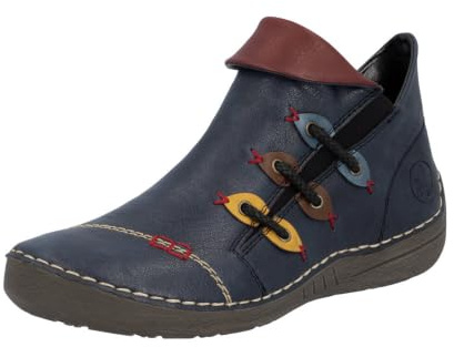 Rieker Gimma Ankle Boots/Boots Women Green/Red/Yellow Mid Boots Shoes