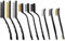 9 Pezzi Scovolini Spazzola Sverniciatore Metallo Pulizia Togli Ruggine per Metalli Metallica Wire Brush Mini Spazzole Metalliche Set di Pualizia Scorie Saldatura Sporco e Ruggine