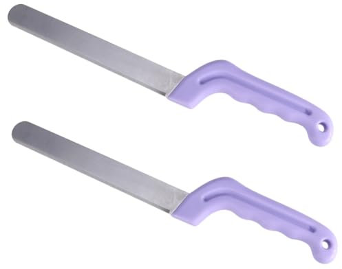 Operitacx 3 Piezas paleta de flores Herramienta de decoración herramienta para cortar pasteles cuchillo florista suministro de floristería cortador de frutas Acero inoxidable Lavender