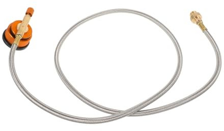 Angoily 4 Sets Propane Adapter Hose Gas Tank Converter Camping Furnace Use Propane Hose Adapter Extension Small Gas Tank