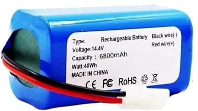 La Batería De La Barredora Reemplaza La Batería De Litio De 14,4v 2600mah, Aplicable Compatible con Xiaomi Aspiradora Robótica G1 Esencial Mjstg1,(5200mAh)