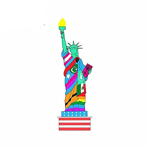 13 cm x 4,3 cm für Liberty Color Kreative Persönlichkeit Autoaufkleber Laptop Surfbrett Stoßstange Anime