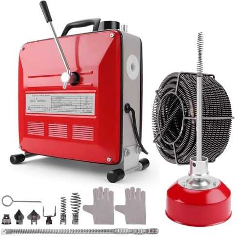 KAOLALI 500W Macchina Sturatubi Elettrica,ulitore Elettrico di Scarico Tubo