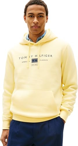Tommy Hilfiger Herren Brand Love Tr Mono Stack Hoody Mw0mw42464 Kapuzenpullover (1er Pack)