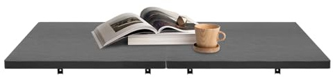C-Juzarl Wandklapptisch aus Holz, Wandtisch klappbar, Platzsparender, Faltbarer Klapptisch Schwebender Küchentisch für die Wand im Büro, Küche, Esszimmer (Schwarz)