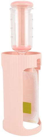 HELEVIA Tragbare Babynahrung Squeeze Station, Babys Foods Beutelhersteller, Plastikfruchtpüree -Baby -Beutel -Füllmaschinen mit 10 Prozent 118 Ml Beutel (Rosa)