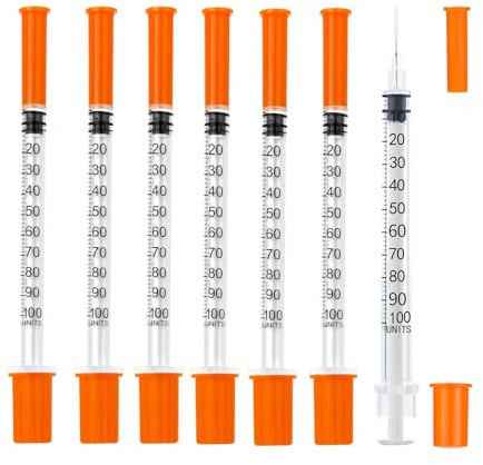 100Stück 1 ml/cc Plastiktube (30g, 13mm) Mehrzweck-Messwerkzeuge, Einzeln verpackt, Laborzubehör (100)