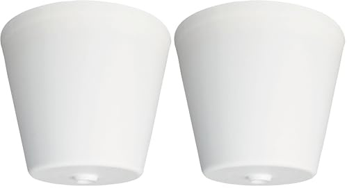 Tibelec 722330 Pavillon Plastique Conique Blanc (Lot de 2)