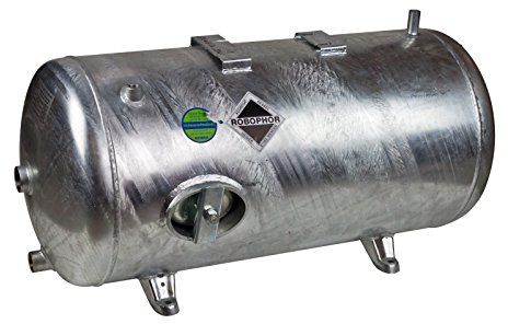 Heider Robophor Druckkessel 200 l Liter 6 bar Druckbehälter Druckspeicher Drucktank liegend verzinkt für Loewe Wasserknecht Kolbenpumpe