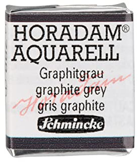 Schmincke – HORADAM® AQUARELL - feinste Künstler-Aquarellfarben, 788 Graphitgrau, 14 788 044, 1/2 Näpfchen
