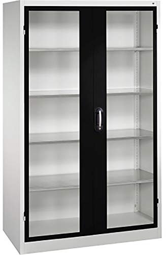 C+P Werkzeugschrank 8931055S10053 Fenstertür 1950x1200x500mm lgr/sgr