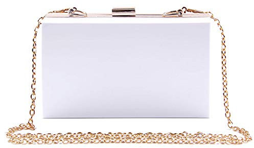 EVEOUT Frauen Acryl Transparente Abend Clutch Klare Box Gelee Handtasche Cross Body Handtasche Tasche Damen Geschenk
