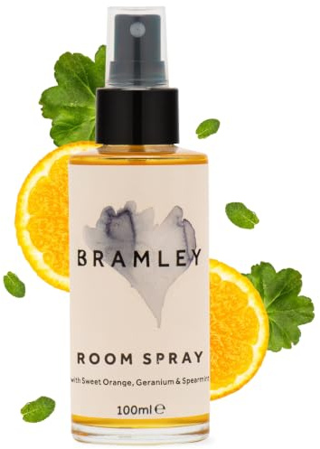 Bramley Room Spray (100ml), Room Freshener and Odour Eliminator | Essential Oil Spray, Natural Home Fragrance, Sweet Orange, Geranium & Spearmint
