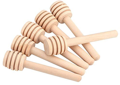 Atyhao Cucchiai per , 50 pz/Set 8 cm per Uso Domestico marmellata di Legno mestolo Vaso dispensazione Raccolta mescolando Bastone