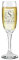 Personalised Champagne Flute | Ornate Design Engraved Prosecco Glass | Champagne Gift for Christmas Wedding Anniversary Birthday | Customise with Any Initial and Name, 210 ml