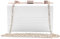 Syrads Borsa da sera con pochette da donna Borsa a tracolla con catena,White