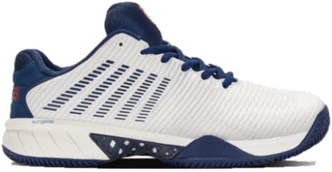 K-Swiss Performance Herren Hypercourt Express 2 HB Tennis Shoe, Blanc de Blanc/Blue Opal/Lollipop, 49 EU