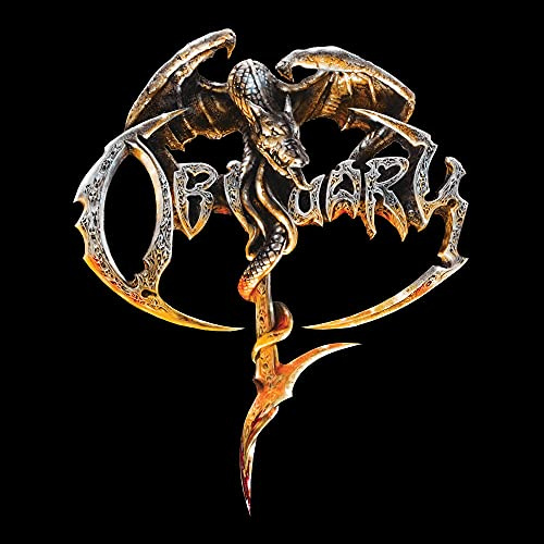 Obituary - Black and Halloween Orange Galaxy Merge