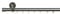 tilldekor Innenlauf Gardinenstange nach Maß, Andrax 1-läufig, edelstahl-optik, 20mm Durchmesser, auf Maß gefertigt, 110 cm, inkl. Trägern und Endstücken