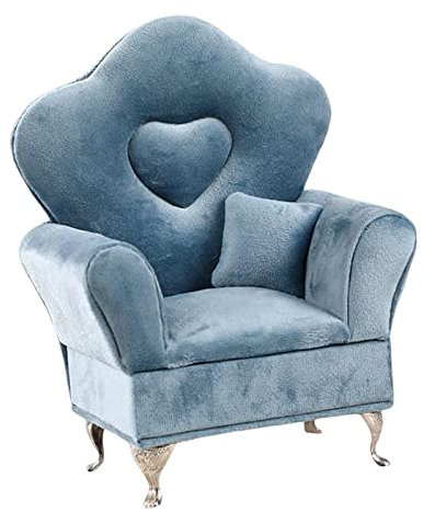 Baoblaze Sofa Couch Schmuckkästchen Schmuckkästchen Schmuckkästchen 1/6 Sofakissen für Wohnzimmer, Blau