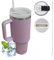 STARLA Mug Isotherme avec paille et poignée, 1,2l grand, 2 couvercles, tasse isotherme étanche, tasse à café à emporter, tasse à eau, tasse à boisson, tasse de voyage, tasse à boire (Lilas)