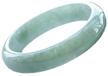 AKAFKKPYXSD Frauen Jade Armreif Natürlicher Grüner Jade-armreif Retro Chinesischer Stil Handgemachter Armreif Urlaub Geschenke Mit Schmuckschatulle, 53-54MM