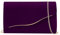 Clutch-Geldbörse für Damen, Abendtasche, Wildlederimitat, formelle Party, Hochzeit, Cocktail, Abschlussball, Dunkles Violett
