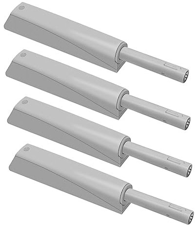 Hoement 4stücke Teiliges Schrank Türöffner Druckverschluss Mit Magnetischem Dämpfer Für Schlafzimmer Badezimmertüren Push to Open Mechanismus Montagefertig Praktische Möbelzubehörteile