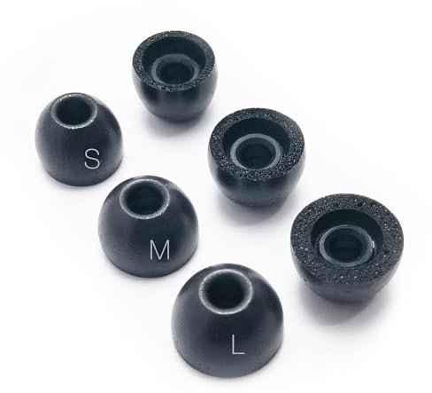 TENNMAK Almohadillas de espuma viscoelástica de repuesto para auriculares Technics EAH-AZ40 / AZ40M2 / AZ60 / AZ60M2 / AZ80