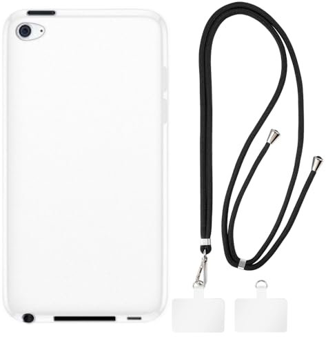 Crossbody-/Halsband-TPU-Handyhüllen-Set Kompatibel mit iPod Touch 4, Stoßfeste Schutzhülle mit Verstellbarem Tragegurt